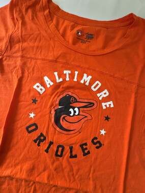 Campus Lifestyle Baltimore Orioles Women's Jersey Style Graphic T-Shirt